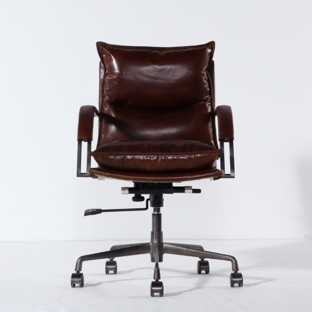 Hereford Vintage Leather Office Chair Height Adjustable image 1